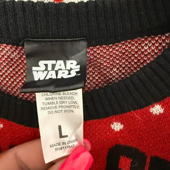 Star Wars Darth Vader Ugly Christmas Sweater Sz L - Picture 5 of 6